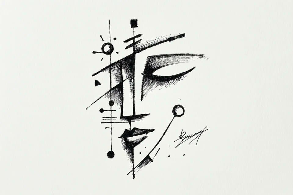 Abstract Portrait AI Image Prompts reference 3