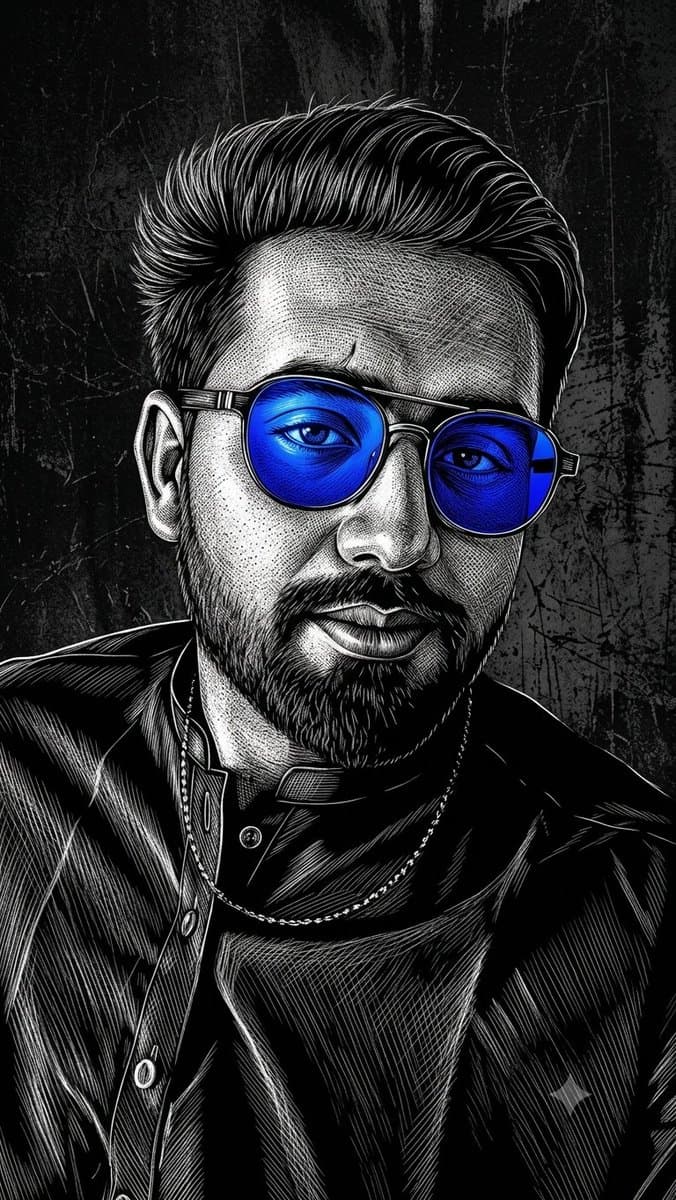 Monochrome Portrait AI Image Prompts reference 3